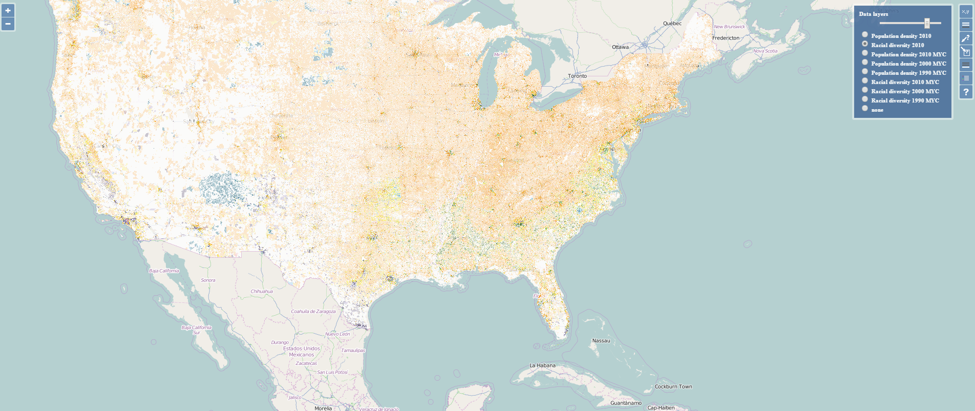 Mapping racial diversity with satellite data