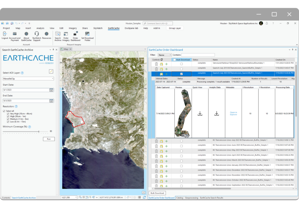 Screenshot - ArcGIS - Archive Results Delivered (1)