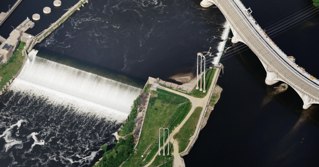 Aerial Imagery St Paul Minnesota Hydro Dam - Vexcel Data Program